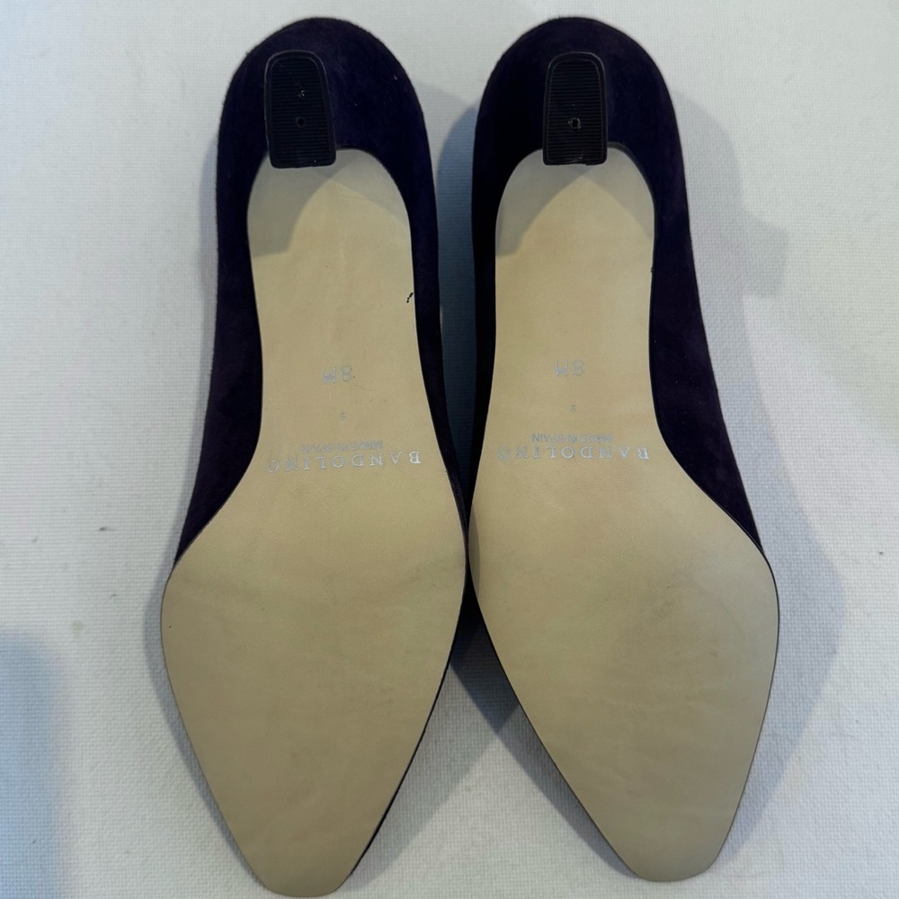 Bandolino Amica Suede Heels Blackberry 8M NEW IN BOX - Picture 3 of 6